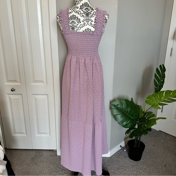 Purple Sleeveless Maxi Dress - Picture 2 of 4